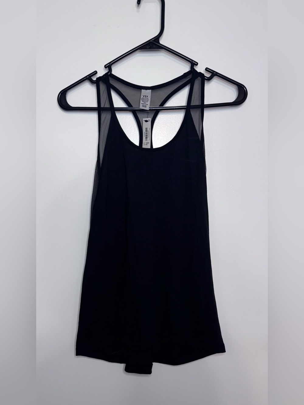 Victoria's Secret Black Mesh Racerback Tank Size Small